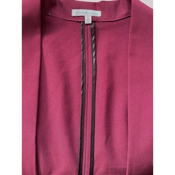 Charlotte Russe 90s Y2K Open Front Blazer Jacket With 3/4 Sleeves & Peplum Hem - Picture 3 of 11